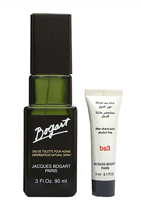 Jacques Bogart 2-Piece Bogart Gift Set for Men, 90ml EDT, 3ml After Shave Balm